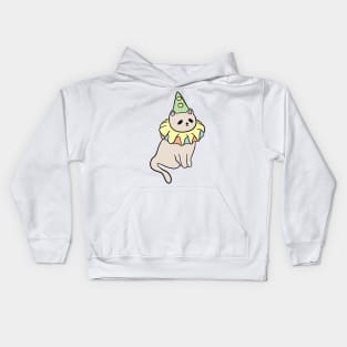 sad clown cat Kids Hoodie